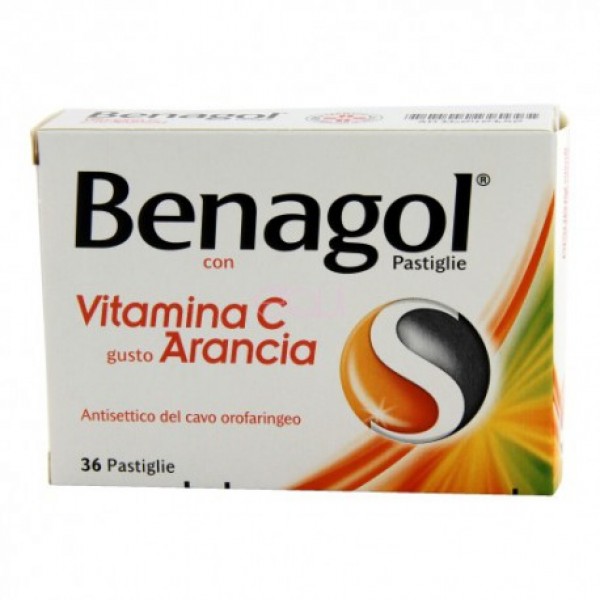 BENAGOL VIT C*36PAST ARANCIA - farmacialombardia.it