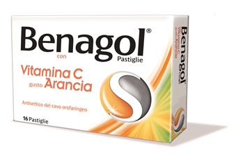 BENAGOL VIT C*16PAST ARANCIA - farmacialombardia.it