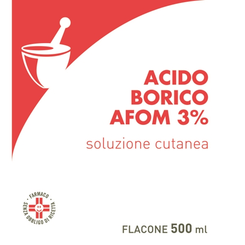 ACIDO BORICO AFOM*3% 500ML - farmacialombardia.it