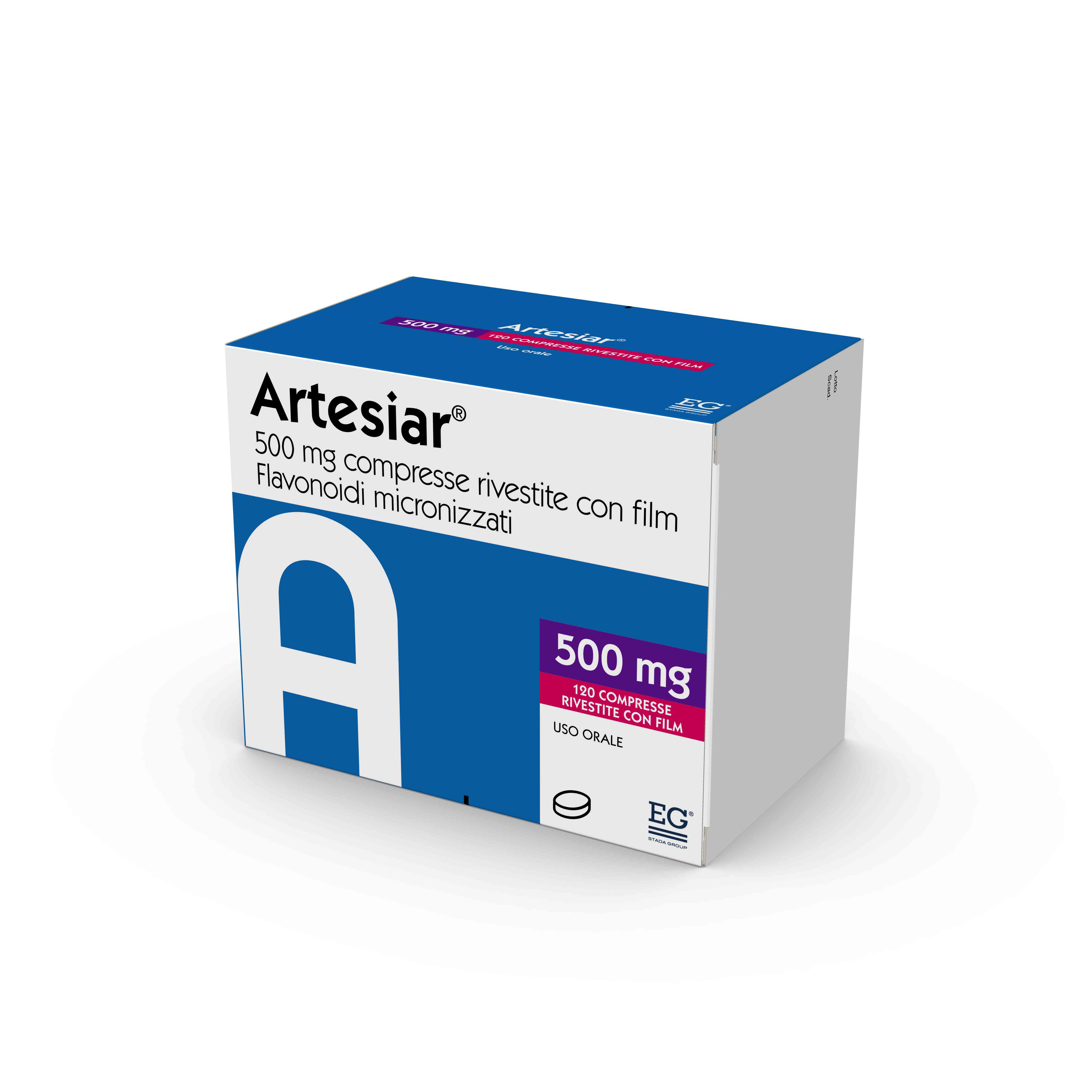 ARTESIAR*120CPR RIV 500MG - farmacialombardia.it