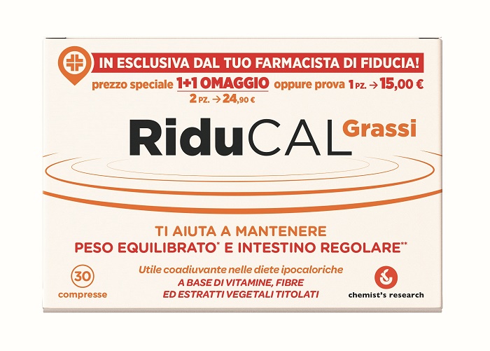 RIDUCAL GRASSI 30 COMPRESSE - farmacialombardia.it