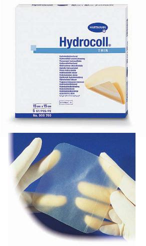 MEDICAZIONE HYDROCOLL THIN IDROCOLLOIDALE SOTTILE ASSORBENTE 10X10CM 10 PEZZI - farmacialombardia.it