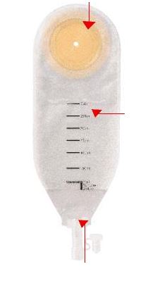 SACCA PER DRENAGGIO DELLE FERITE STERILE COLOPLAST CAPACITA' MIDI 300ML 10 PEZZI ARTICOLO 2215 - farmacialombardia.it