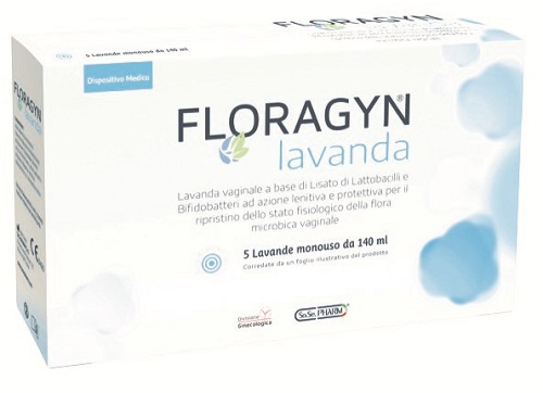 LAVANDA VAGINALE A BASE DI LATTOBACILLI LISATI FLORAGYN LAVANDA 140ML 5FLACONI - farmacialombardia.it