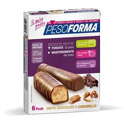 PESOFORMA BARRETTA CIOCCOLATO CARAMELLO 12 X 31 G - farmacialombardia.it