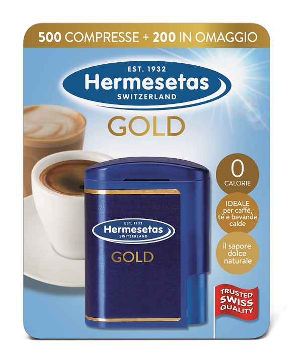 HERMESETAS GOLD 500+200 COMPRESSE 35 G - farmacialombardia.it