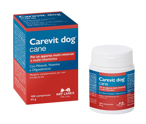CAREVIT DOG FLACONE 100 COMPRESSE APPETIBILI - farmacialombardia.it
