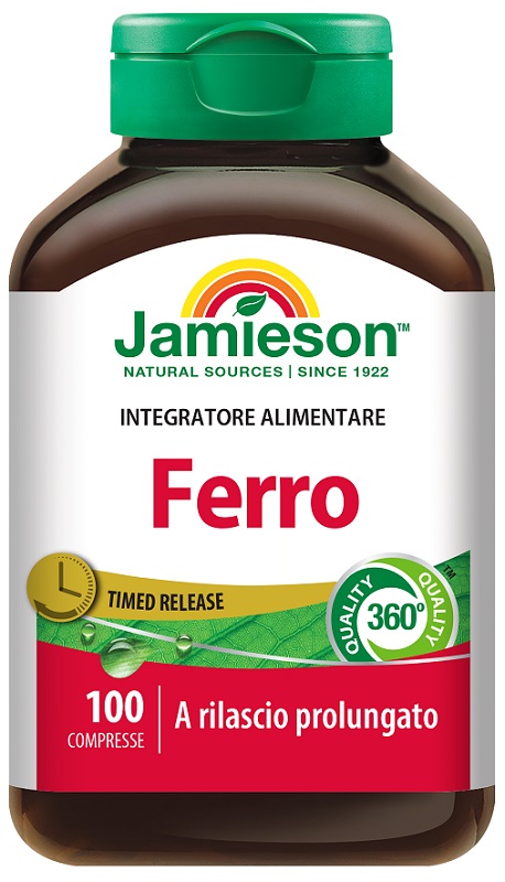JAMIESON FERRO A RILASCIO PROLUNGATO 100 COMPRESSE - farmacialombardia.it