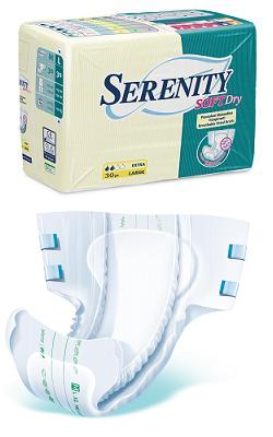 PANNOLONE PER INCONTINENZA SERENITY SOFTDRY FORMATO SUPER TAGLIA MEDIUM 30 PEZZI - farmacialombardia.it