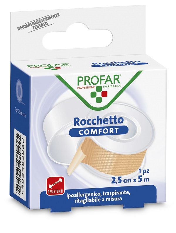 CEROTTO ROCCHETTO IN TELA COMFORT CM 2,5X5 M PROFAR - farmacialombardia.it