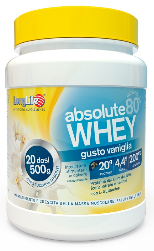 LONGLIFE ABSOLUTE WHEY VANIGLIA 500 G - farmacialombardia.it