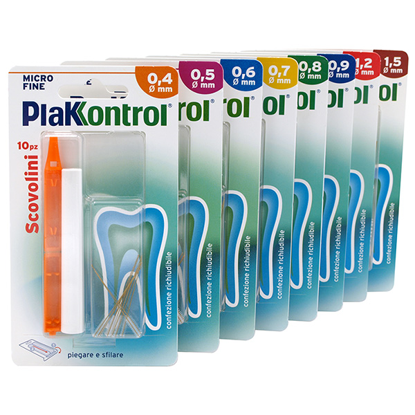 PLAKKONTROL MINIGRIP SCOVOLINO 0,9 MM 10 PEZZI - farmacialombardia.it