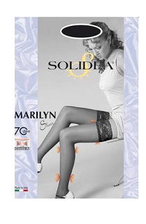 MARILYN 70 SHEER CALZA AUTOREGGENTE NERO 1 - farmacialombardia.it