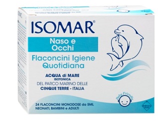 ISOMAR SOLUZIONE ISOTONICA ACQUA MARE IGIENE QUOTIDIANA 24 FLACONCINI MONODOSE 5 ML - farmacialombardia.it