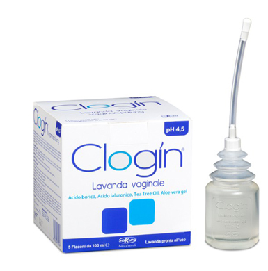 CLOGIN LAVANDA VAGINALE 5 FLACONI DA 100 ML + 5 CANNULE VAGINALI MONOUSO - farmacialombardia.it
