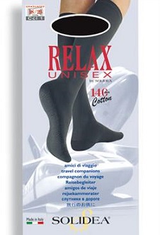 RELAX UNISEX 140 GAMBALETTO COTTON NERO 1 - farmacialombardia.it