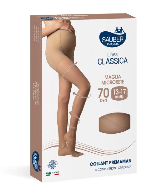 SAUBER COLLANT PREMAMAN 140 DENARI MAGLIA MICRORETE NEUTRO BEIGE 5 LINEA CLASSICA - farmacialombardia.it