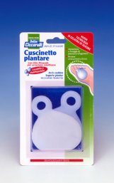 CUSCINETTO PLANTARE REALIZZATO IN GEL DI SILICONE BIANCO SEMITRASPARENTE SAGOMATO PER AMMORTIZZARE E PROTEGGERE PRESSIONE E SFREGAMENTI SOTTO LA PIANTA DEI PIEDI 2 PEZZI - farmacialombardia.it