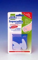 SEPARADITA ANATOMICO PER PIEDE REALIZZATO IN GEL DI SILICONE BIANCO SEMITRASPARENTE SAGOMATO IGIENEPIEDE 2 PEZZI - farmacialombardia.it