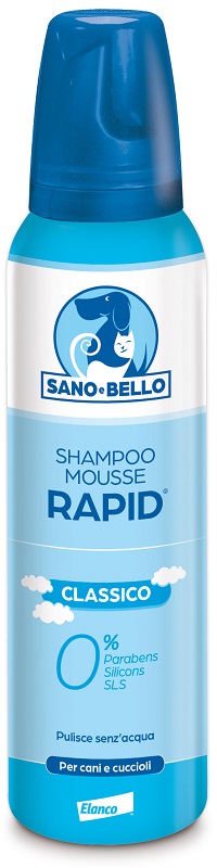 SANO E BELLO SHAMPOO MOUSSE RAPID CLASSICO FLACONE 300 ML PER LAVAGGIO SENZ'ACQUA - farmacialombardia.it