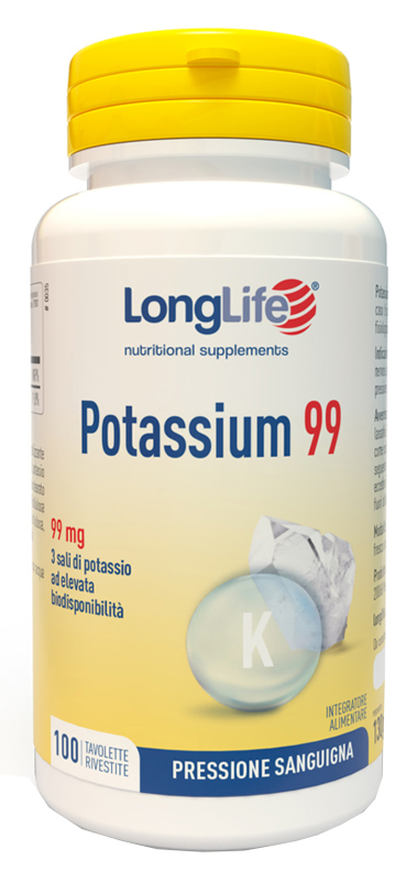 LONGLIFE POTASSIUM 99 100 TAVOLETTE RIVESTITE - farmacialombardia.it