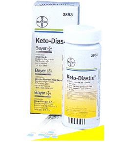 STRISCE MISURAZIONE GLICOSURIA E CHETONURIA KETODIASTIX 50 PEZZI - farmacialombardia.it