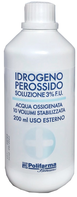 PEROSSIDO IDROGENO 3% 200 ML ACQUA OSSIGENATA 10 VOLUMI STABILIZZATA - farmacialombardia.it