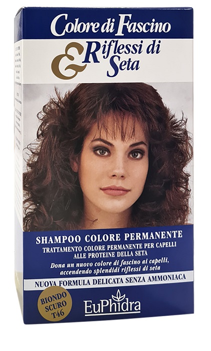 EUPHIDRA COLORE DI FASCINO & RIFLESSI DI SETA SHAMPOO COLORE PERMANENTE 46 BIONDO SCURO 120 ML - farmacialombardia.it