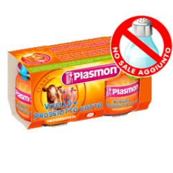 PLASMON OMOGENEIZZATO VITELLO PROSCIUTTO COTTO 80 G X 2 PEZZI - farmacialombardia.it