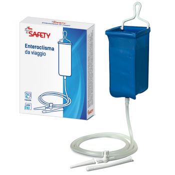 ENTEROCLISMA DA VIAGGIO KLISTER IN GOMMA CON CANNULA ANALE EVAGINALE 2 LITRI - farmacialombardia.it