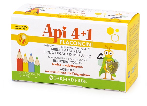APIQUATTRO + 1 10 FLACONCINI DA 10 ML - farmacialombardia.it