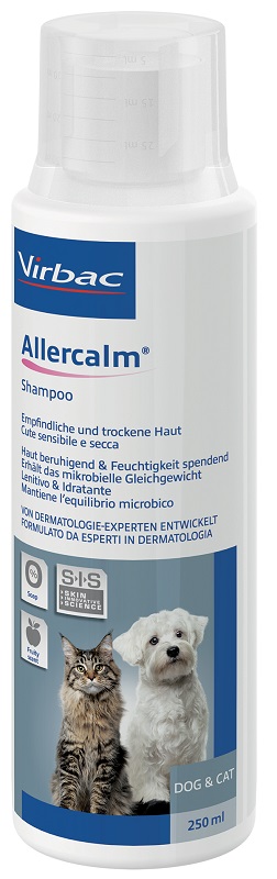 ALLERCALM SHAMPOO CUTE SENSIBILE E SECCA CANI E GATTI 250 ML - farmacialombardia.it