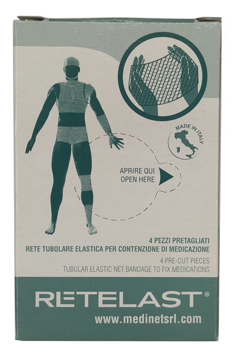 RETE TUBOLARE RETELAST ELASTICA PRETAGLIATA BIANCA PER DITA 4 PEZZI - farmacialombardia.it