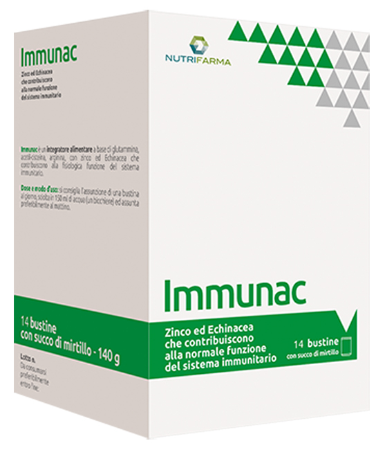 IMMUNAC 14 BUSTINE 10 G CON SUCCO DI MIRTILLO - farmacialombardia.it