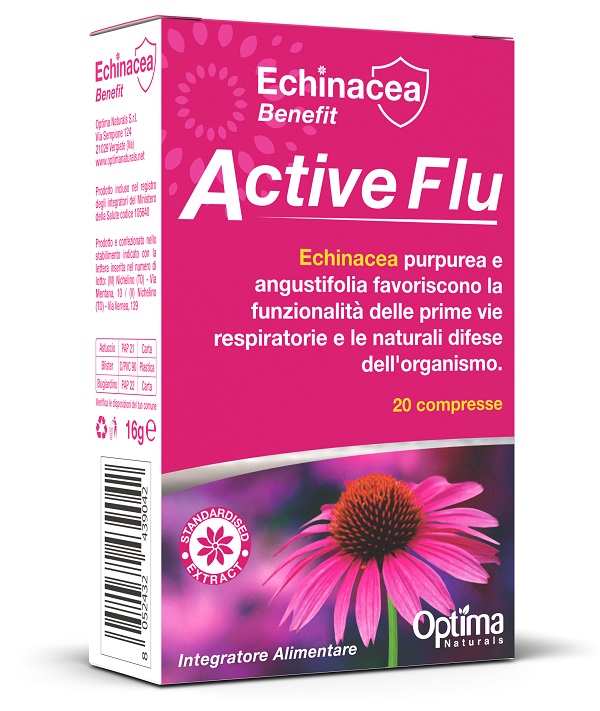 ECHINACEA BENEFIT ACTIVE FLU 20 COMPRESSE DA 800 MG - farmacialombardia.it
