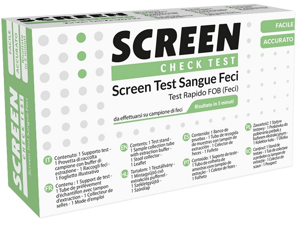 SCREEN TEST RAPIDO PRESENZA DI SANGUE OCCULTO NELLE FECI SCREEN TEST FOB - farmacialombardia.it