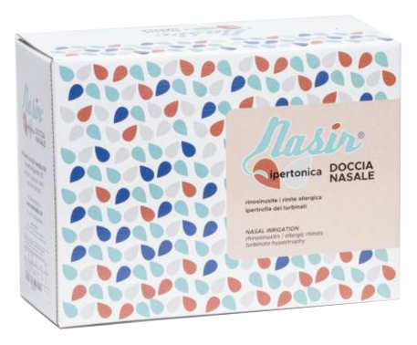 NASIR LAVAGGIO NASALE SOLUZIONE IPERTONICA KIT COMPOSTO DA 3 SACCHE 250 ML + 3 BLISTER - farmacialombardia.it