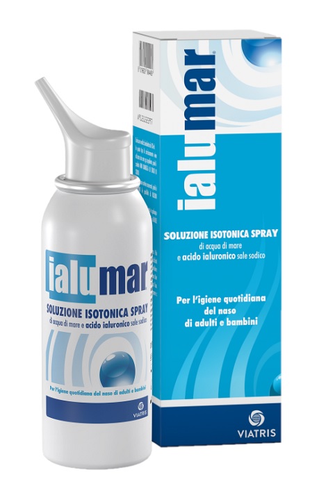 SOLUZIONE ISOTONICA SPRAY DI ACQUA DI MARE ACIDO IALURONICO SALE SODICO PER IGIENE NASO ADULTI E BAMBINI 100ML - farmacialombardia.it