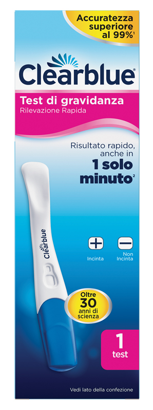 TEST DI GRAVIDANZA CLEARBLUE RILEVAZIONE RAPIDA 1 PEZZO - farmacialombardia.it