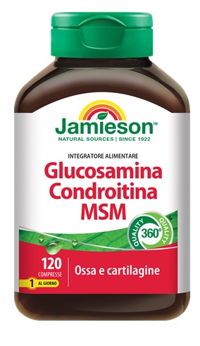 JAMIESON GLUCOSAMINA CONDROITINA MSM 120 COMPRESSE - farmacialombardia.it
