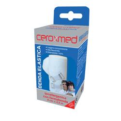 BENDA ELASTICA CEROXMED 10X450 CM CON GANCIO 1 PEZZO - farmacialombardia.it