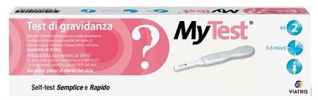 TEST DI GRAVIDANZA RAPIDO HCG MYTEST 2 PEZZI - farmacialombardia.it