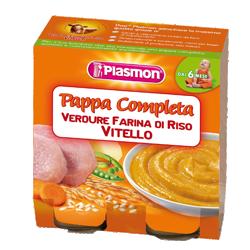 PLASMON OMOGENEIZZATO PAPPE VITELLO/VERDURA/RISO 190 G X 2 PEZZI - farmacialombardia.it