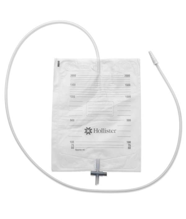 SACCA URINA DA LETTO HOLLISTER CON ANTIREFLUSSO E RUBINETTO DI SCARICO TUBO 90CM 30 PEZZI - farmacialombardia.it