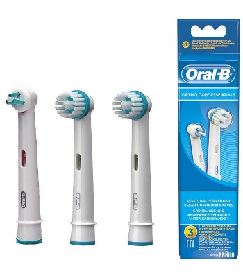 ORALB ORTHO CARE ESSENTIALS TESTINE SPAZZOLINO ELETTRICO APPARECCHIO ORTODONTICO 3 PEZZI - farmacialombardia.it