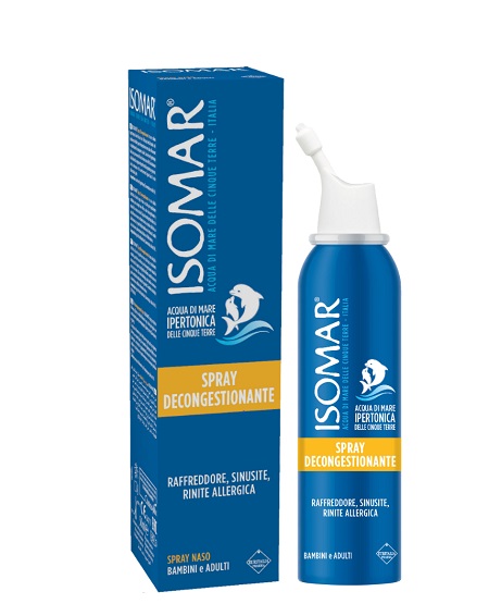 ISOMAR NASO CHIUSO SOLUZIONE ACQUA DI MARE IPERTONICA PER DECONGESTIONE NASO CHIUSO 50 ML - farmacialombardia.it