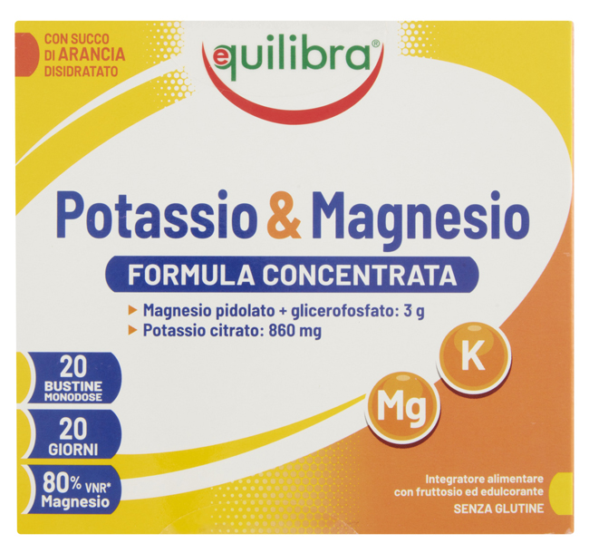 POTASSIO & MAGNESIO FROMULA CONCENTRATA 20 BUSTINE MONODOSE - farmacialombardia.it