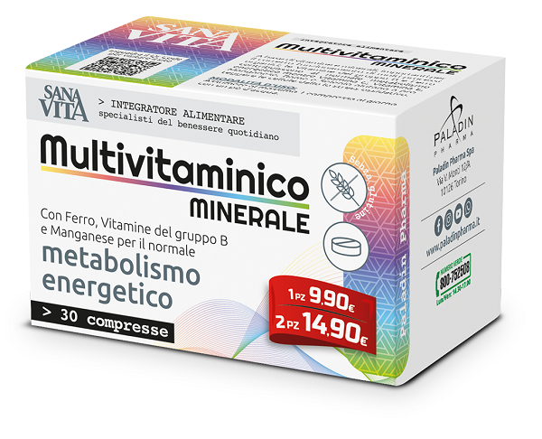 SANAVITA MULTIVITAMINICO MINERALE 30 COMPRESSE - farmacialombardia.it