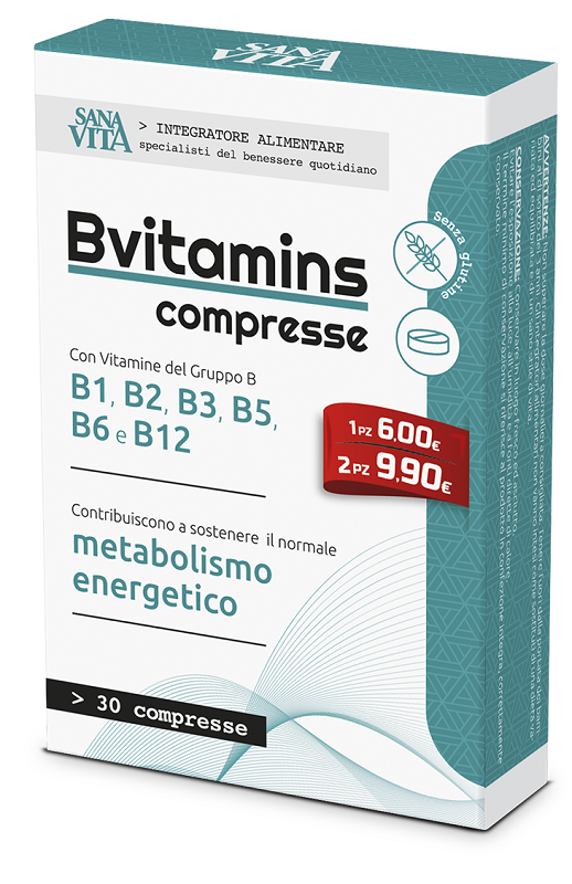 SANAVITA BVITAMINS 30 COMPRESSE - farmacialombardia.it