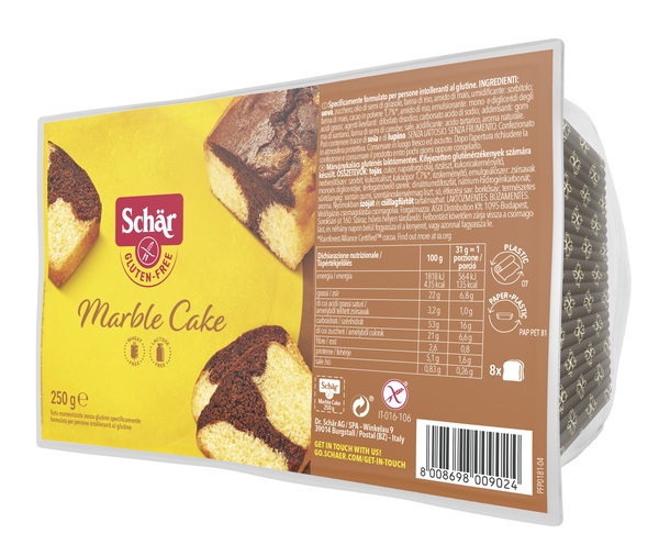 SCHAR MARBLE CAKE SENZA LATTOSIO 250 G - farmacialombardia.it